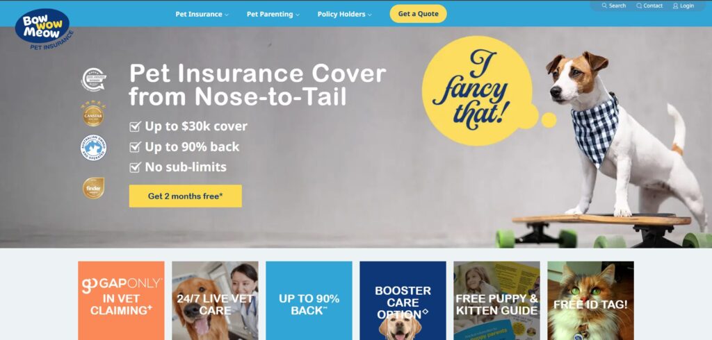 BowwowInsurance.com.au - WordPress Project by Shahzeb Speaks