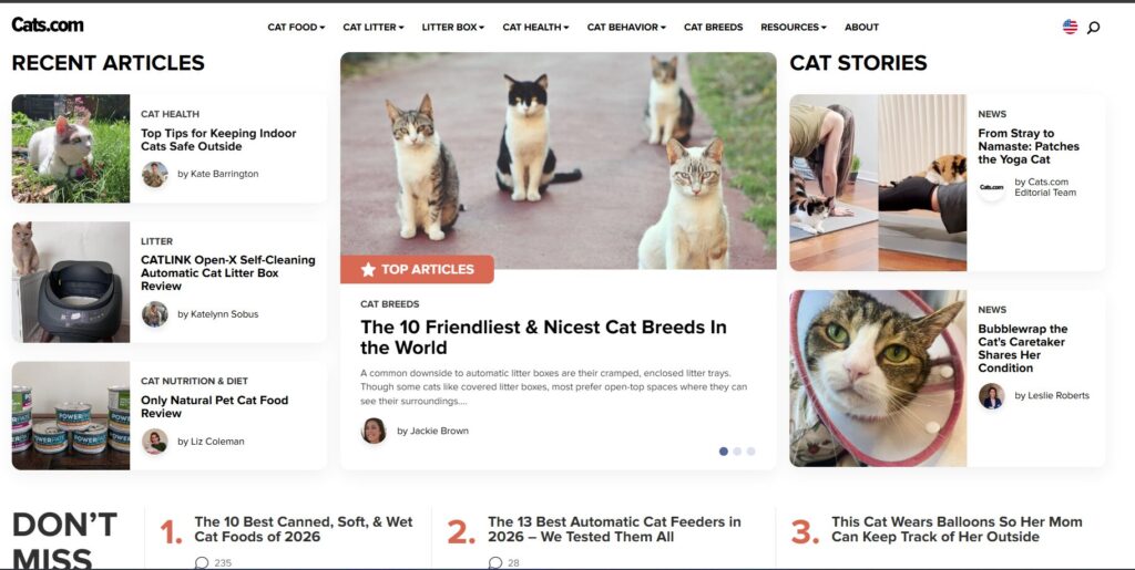 Cats.com - WordPress Project by Shahzeb Speaks