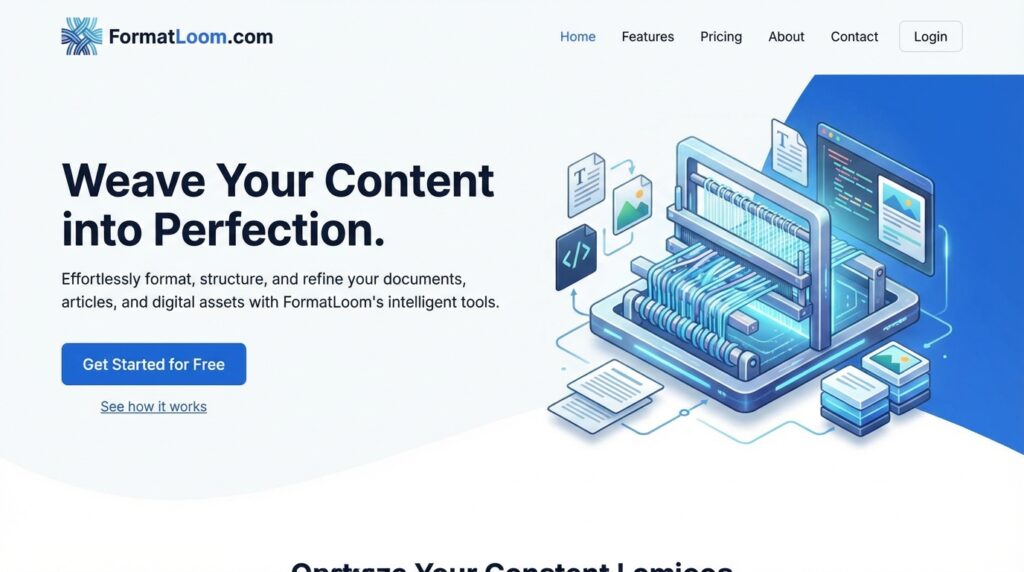 FormatLoom.com - WordPress Project by Shahzeb Speaks