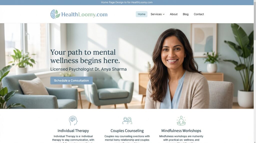 HealthLoomy.com - WordPress Project by Shahzeb Speaks