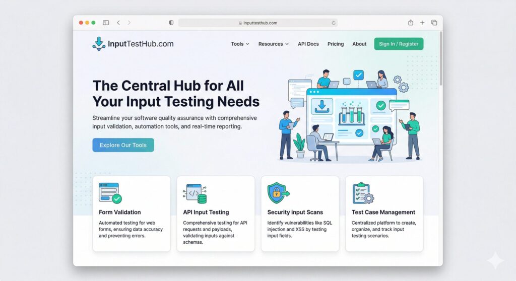 InputTestHub.com - WordPress Project by Shahzeb Speaks