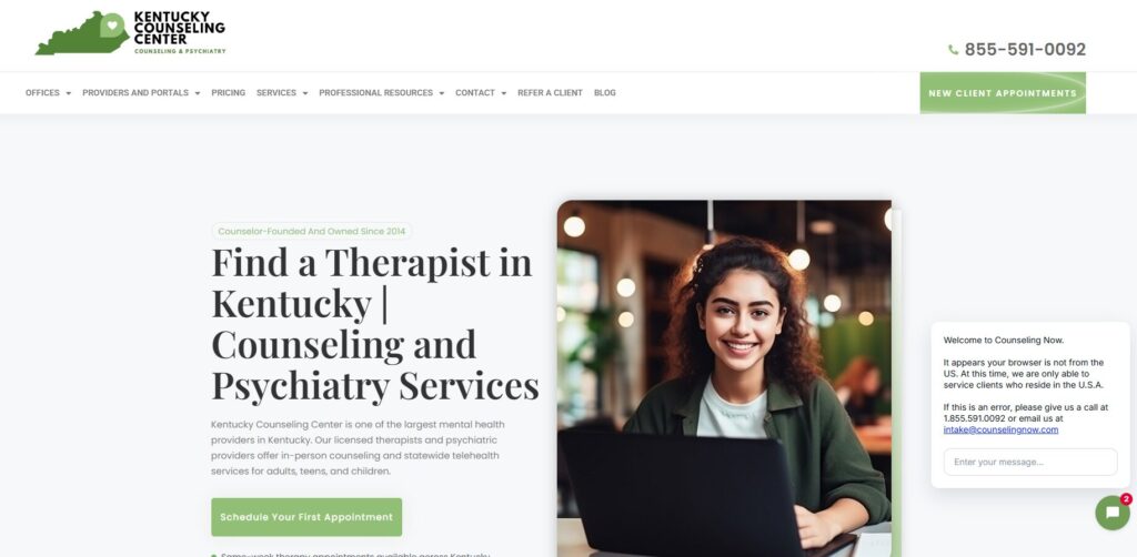 KentuckyCounselingCenter.com - WordPress Project by Shahzeb Speaks