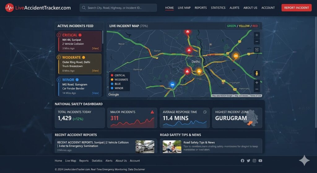 LiveAccidentTracker.com - WordPress Project by Shahzeb Speaks