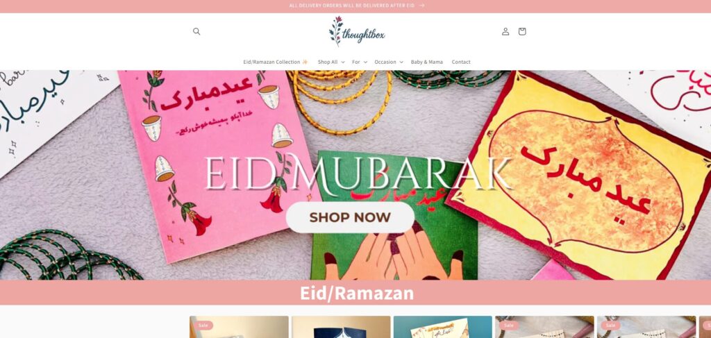 ThoughtBox.Pk - Shopify Project by Shahzeb Speaks