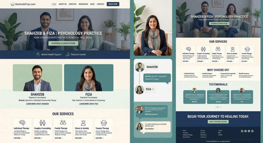 ShahzebFiza.com - WordPress Project by Shahzeb Speaks