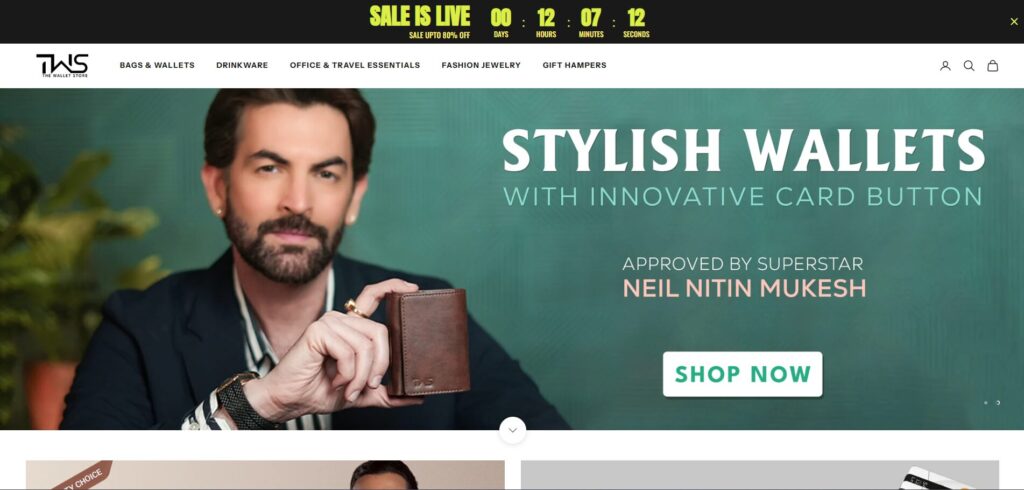 TheWalletStore.in - Shopify Project by Shahzeb Speaks