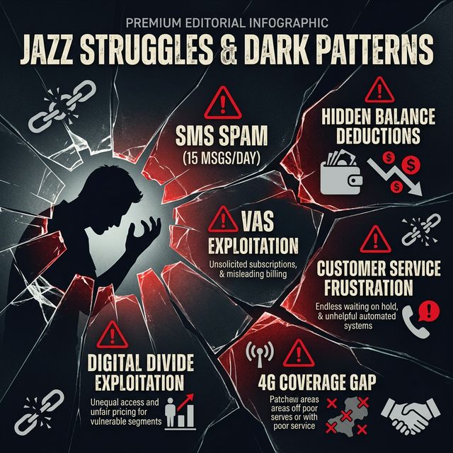Jazz Struggles & Dark Patterns Infographic