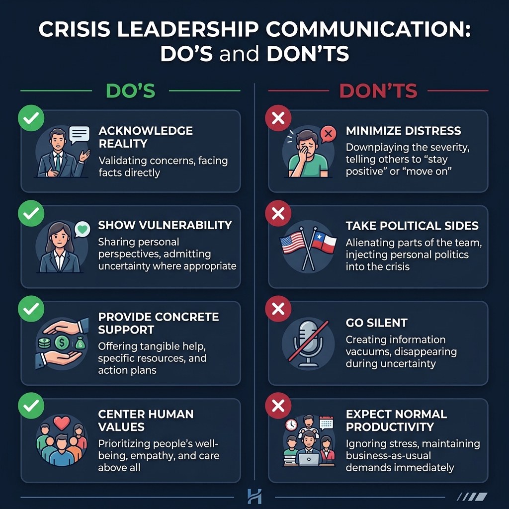 Do's and Don'ts of Crisis Leadership Communication