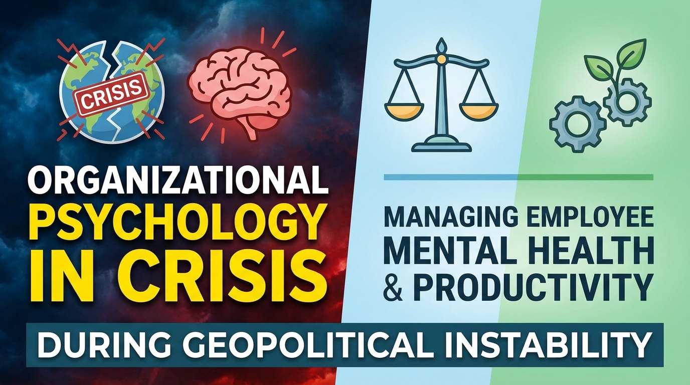 Organizational Psychology in Crisis: Managing Employee Mental Health & Productivity During Geopolitical Instability