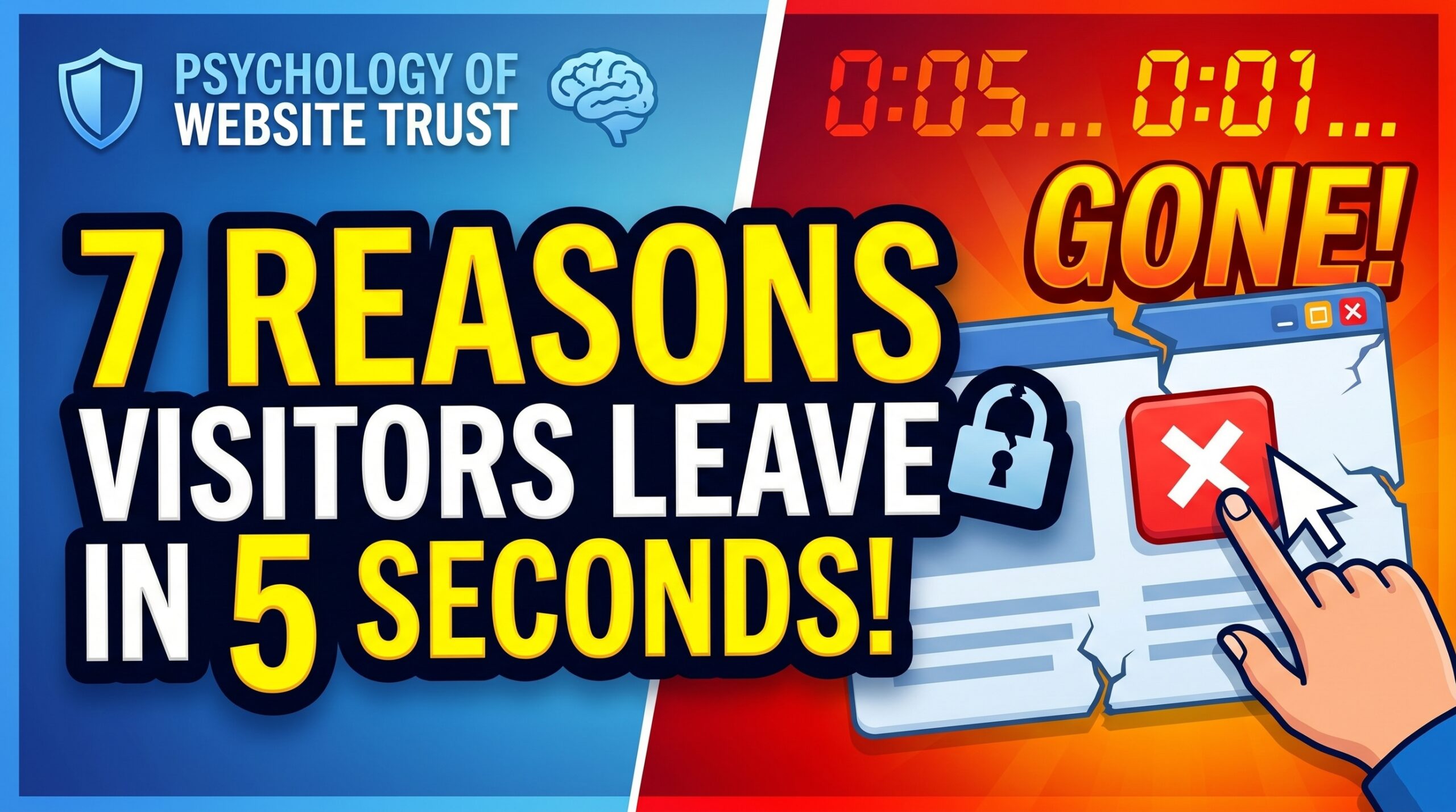 The Psychology of Website Trust: 7 Reasons Visitors Leave Your Website in Under 5 Seconds
