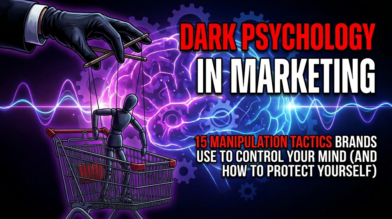 Dark Psychology in Marketing: 15 Manipulation Tactics Brands Use to Control Your Mind (And How to Protect Yourself)