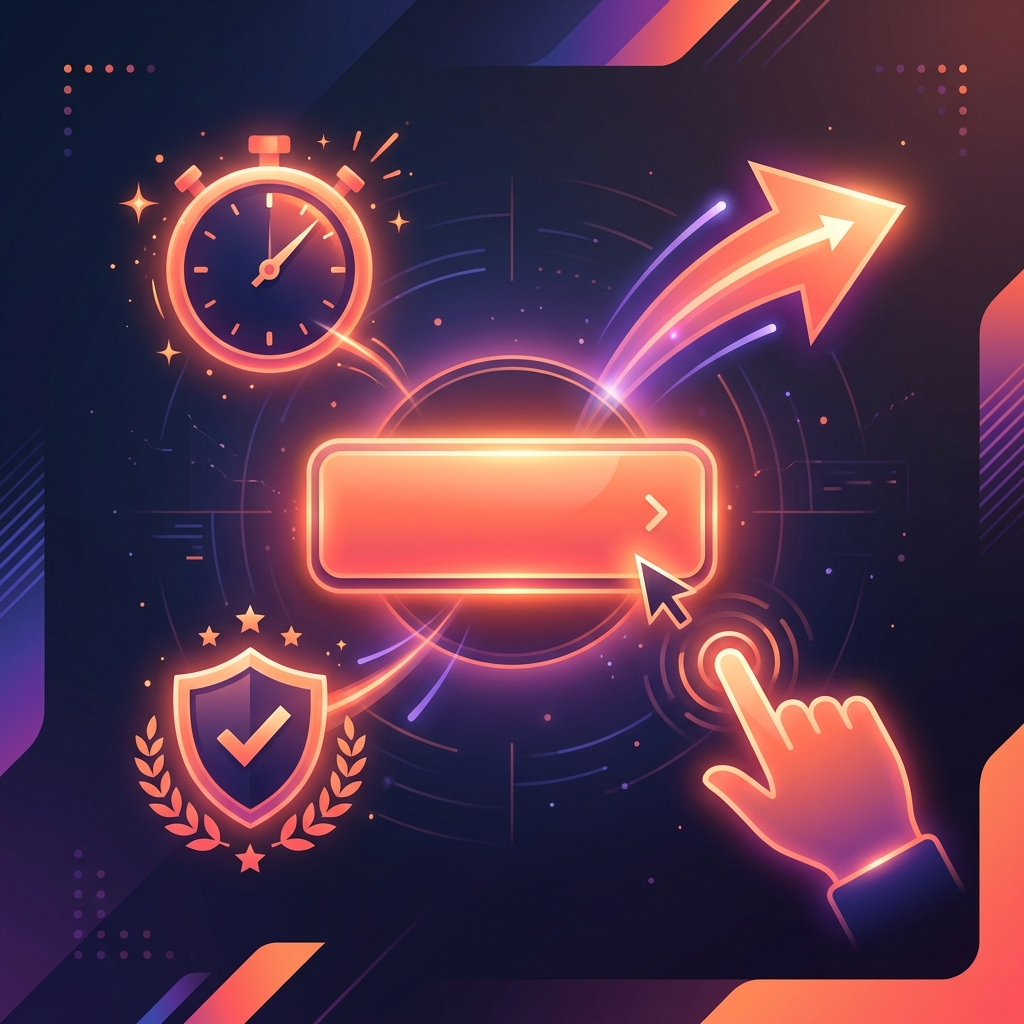 Psychology behind effective call-to-action design showing urgency triggers and trust elements