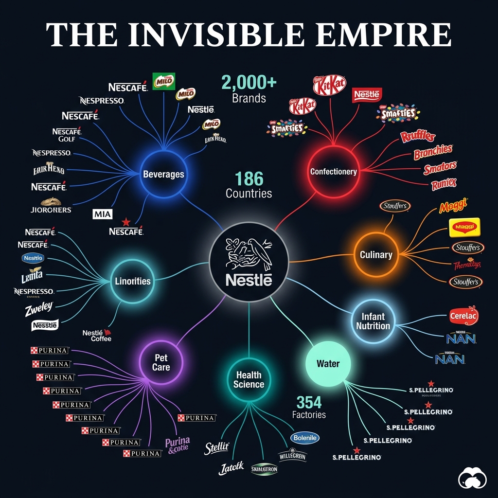 Nestlé portfolio psychology showing how consumers unknowingly interact with Nestlé brands throughout their day