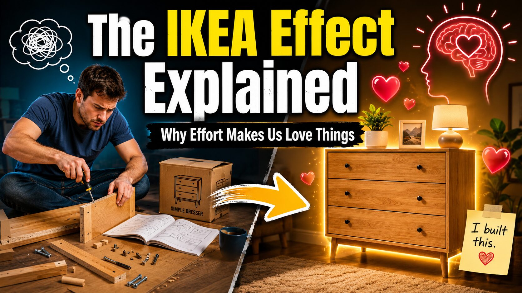 The IKEA Effect: Why We Love the Things We Build (Explained With Examples)