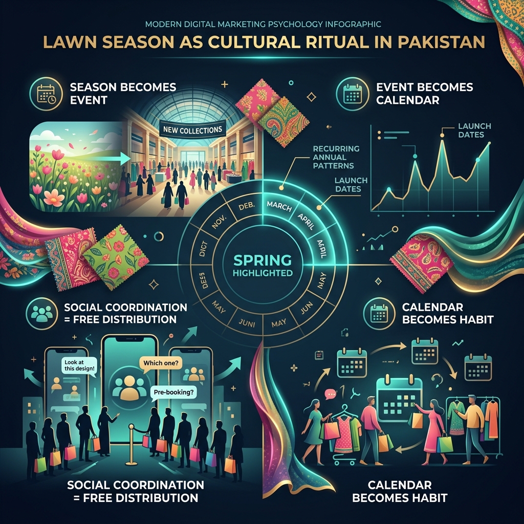 How the lawn launch season became a fixed cultural ritual in Pakistan