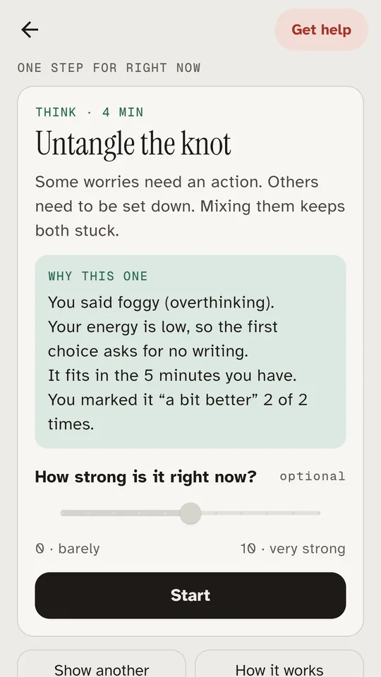 One suggested practice with the reason it was chosen